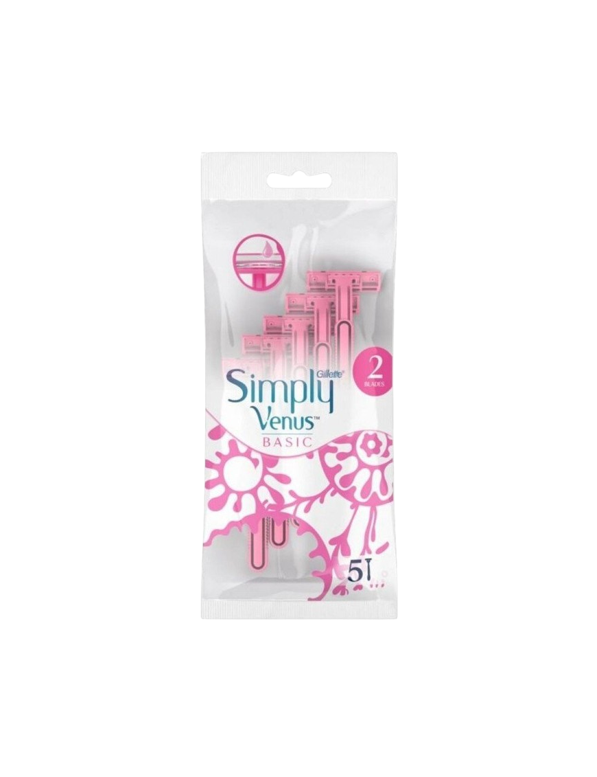 MAQUINILLA DEPILAR GILLETTE SIMPLY VENUS P/5 UD
