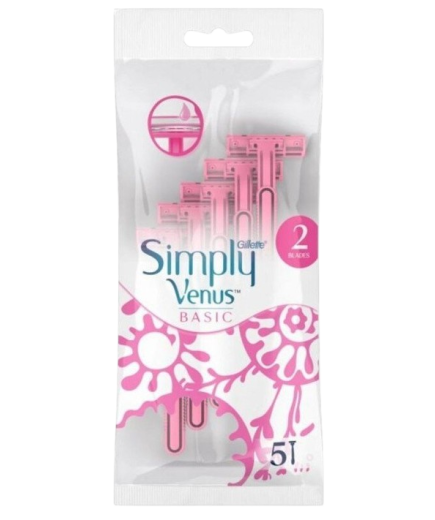 MAQUINILLA DEPILAR GILLETTE SIMPLY VENUS P/5 UD