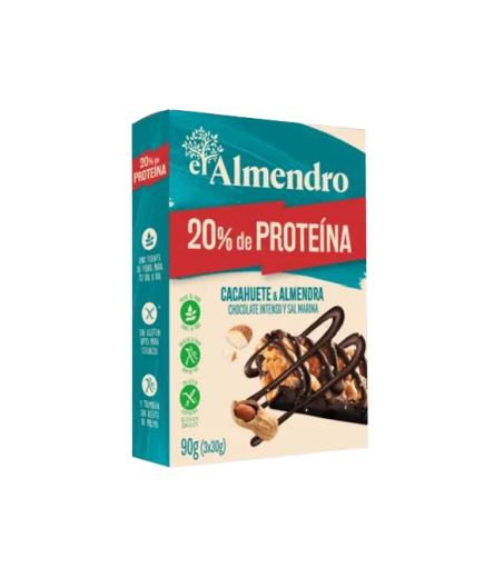CEREALES BARRITA EL ALMENDRO CACAHUETE PROT P/3 UD