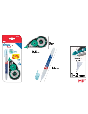 PP CINTA 20M+BOLI CORRECTOR MP UNIDAD