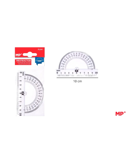 PP REGLA MP TRANSPORTADOR ANGULOS 180º UNIDAD