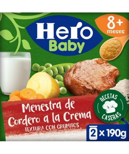 POTITO HERO BABY RECETA MENESTR/CORDERO P/2X190G