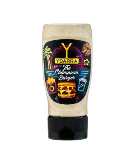 SALSA CHAMPIONS BURGUER YBARRA PET 250ML