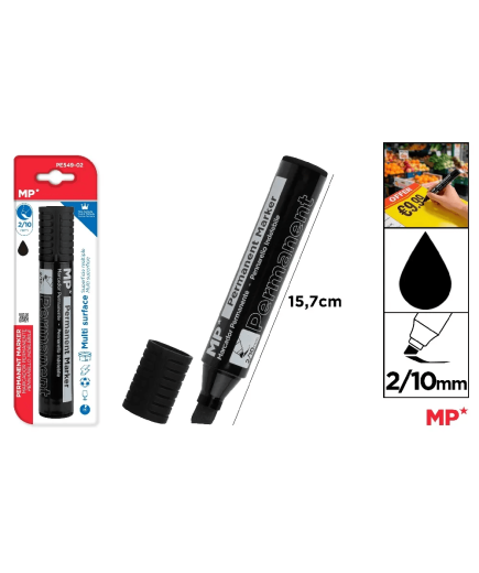 PP ROTULADOR PERMANENTE MP 2/10MM NEGRO UNIDAD