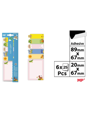 PP NOTAS MP DECORADAS SURTIDAS 2 TAMAÑOS P/50 UD