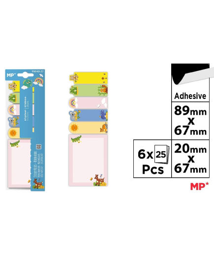 PP NOTAS MP DECORADAS SURTIDAS 2 TAMAÑOS P/50 UD