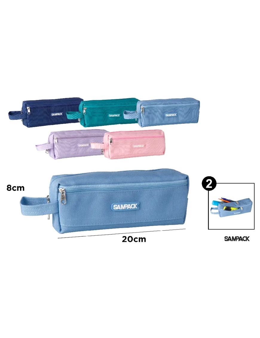PP ESTUCHE SAMPACK COLOR 2 CREMALLERAS  UD