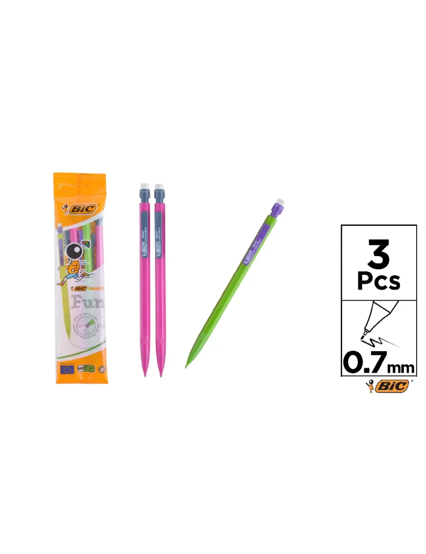 PP PORTAMINAS BIC 0,7 MM P/3UDS
