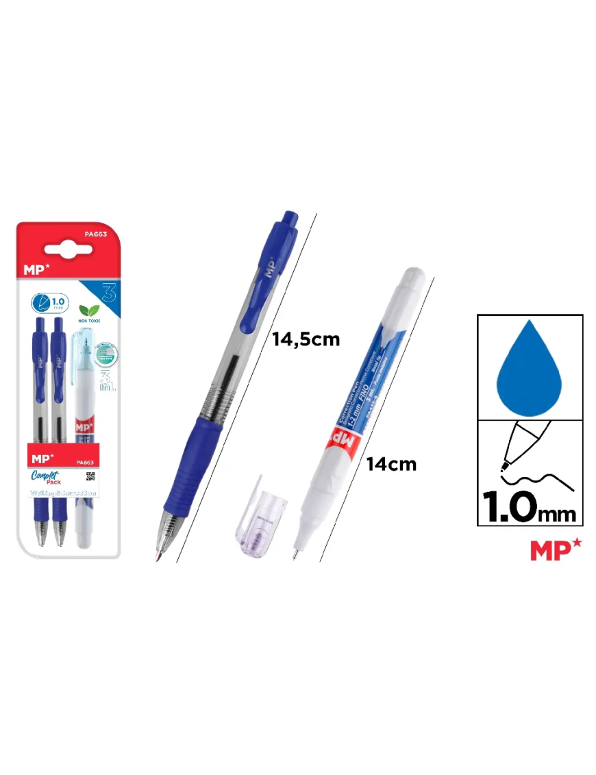 PP SET ESCRITURA 2BOLIS+CORRECTOR UNIDAD
