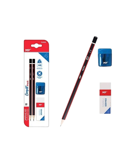 PP SET ESCRITURA LAPIZ+GOMA+SACAPUNTAS UNIDAD