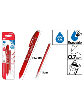 PP BOLIGRAFO BORRABLE MP ROJO+RECAMBIO UNIDAD