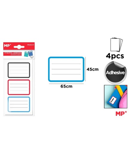 PP ETIQUETAS MP ADHESIVAS 45X65 MM UNIDAD