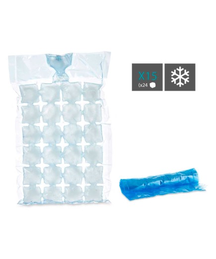 BOLSA CUBITOS HIELO LEKNES P/12 UD