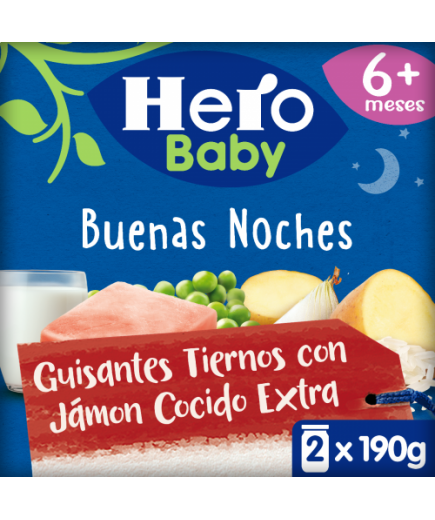 POTITO HERO B/NOCHES GUISANTE/JAMON P/2.UD