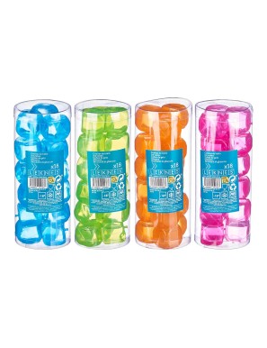CUBITOS HIELO LEKNES COLORES P/18 UD