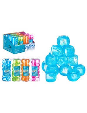 CUBITOS HIELO LEKNES COLORES P/18 UD