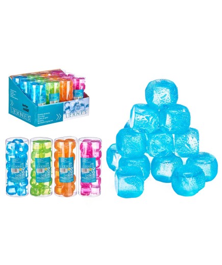 CUBITOS HIELO LEKNES COLORES P/18 UD