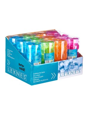 CUBITOS HIELO LEKNES COLORES P/18 UD