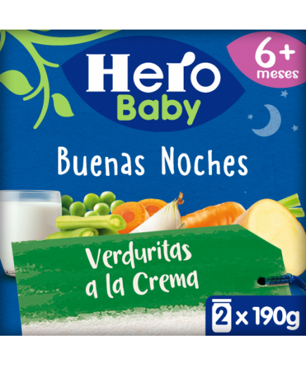 POTITO HERO B/N CREMA/ VERDURA P/2 UD