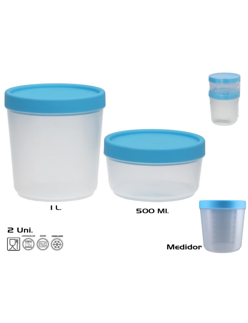 ENVASE TAPER BOTE RAY 1L/0.5L PACK-2UD