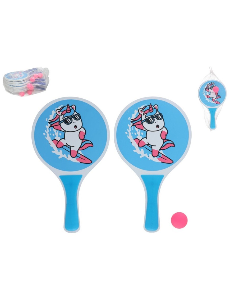 PALAS PLAYA UNICORNIO SURFY 33X19X4CM UNIDAD