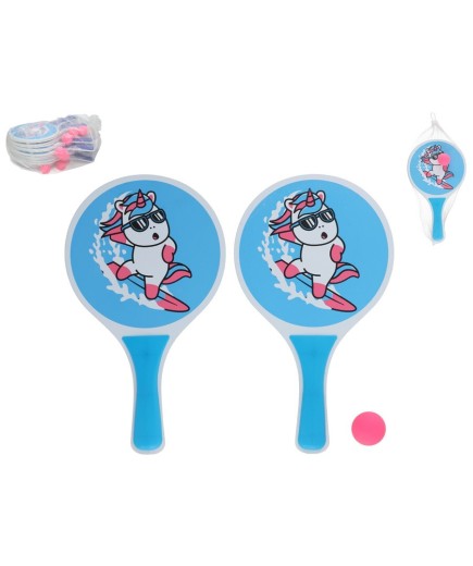 PALAS PLAYA UNICORNIO SURFY 33X19X4CM UNIDAD