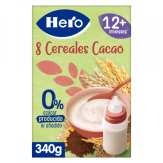 PAPILLA HERO 8 CEREALES CACAO 0% PAQUETE 340 GR