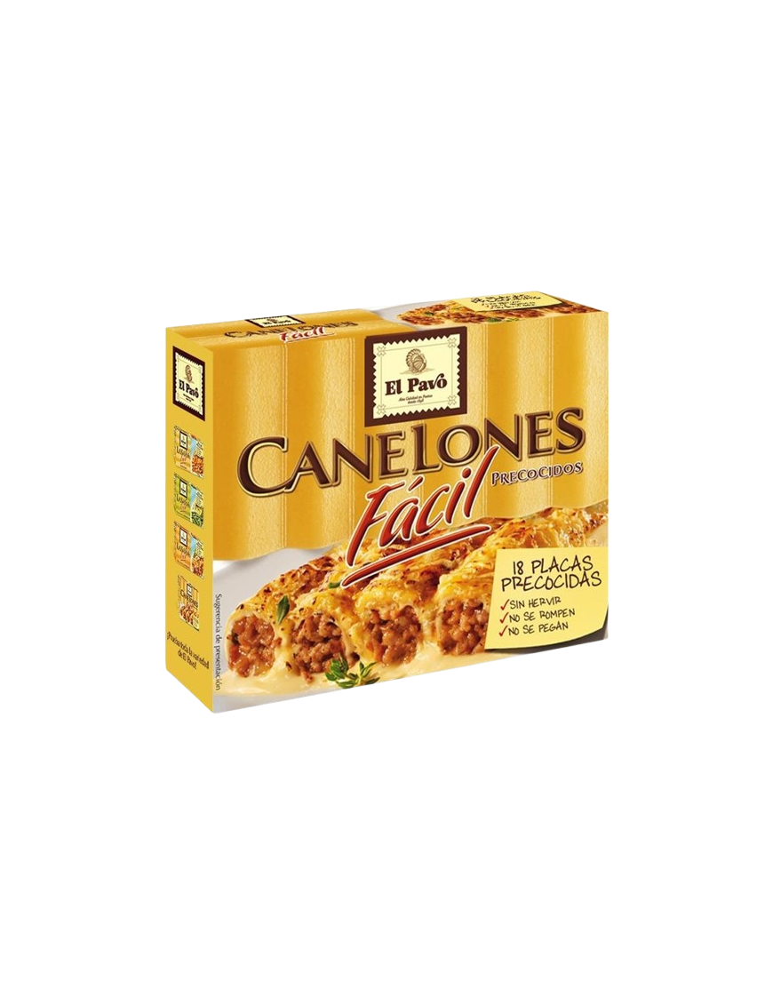 CANELONES EL PAVO PRECOCIDOS 18 PLACAS