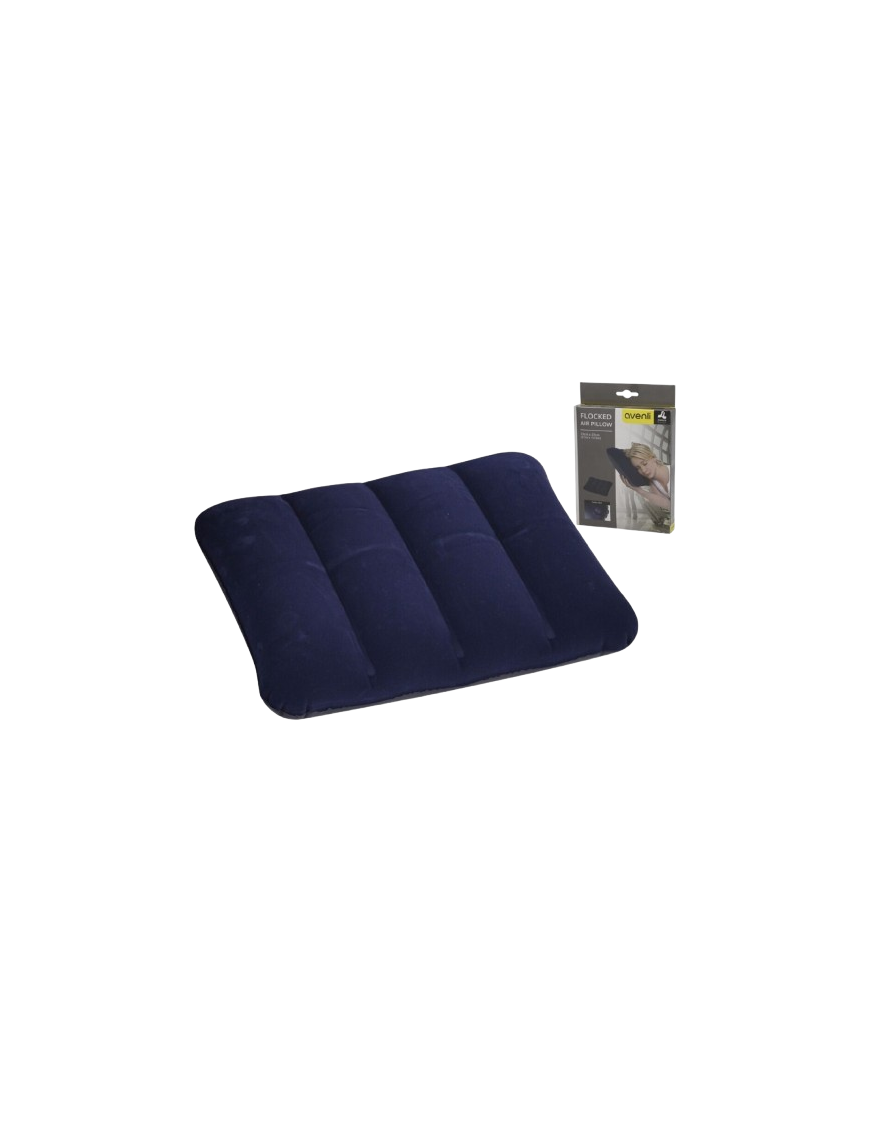 ALMOHADA HINCHABLE FLOCADA 53X37CM UNIDAD