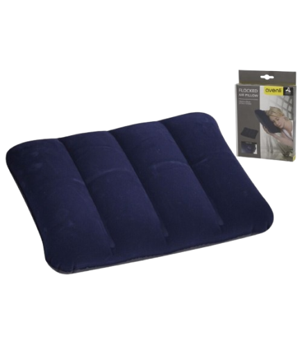 ALMOHADA HINCHABLE FLOCADA 53X37CM UNIDAD