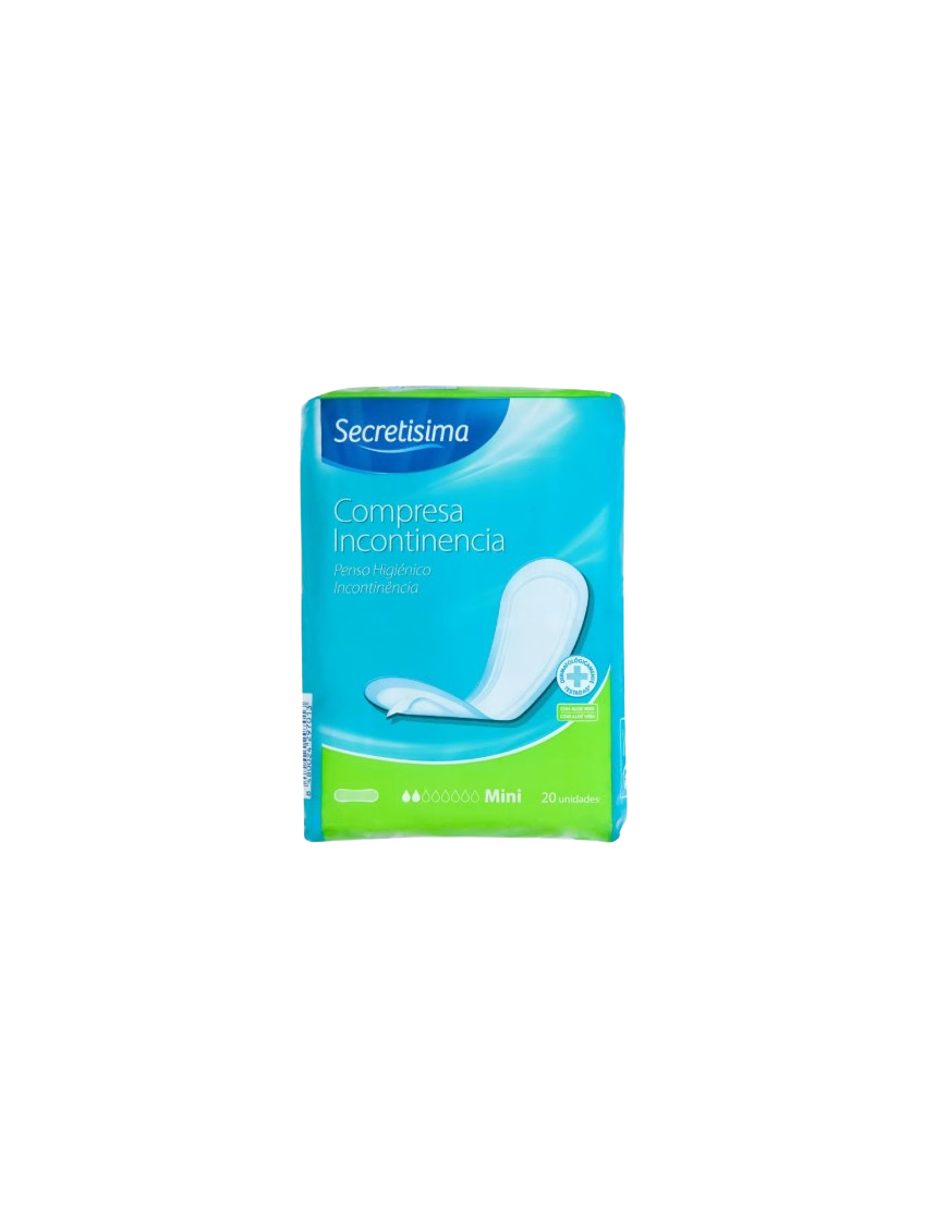 COMPRESA SECRETISIMA INCONTINENCIA MINI B/20UDS