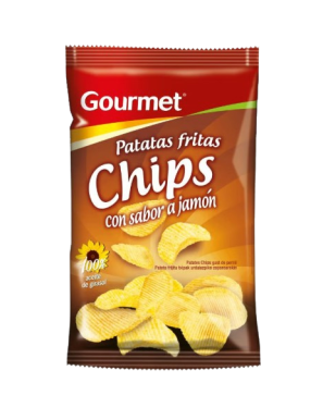 PATATAS FRITAS GOURMET CHIPS JAMON B/150GR