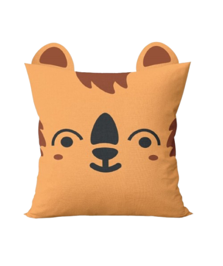 COJIN KIDS 40X40 ALGODON JUNGLE PEACH UNIDAD