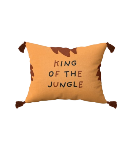 COJIN KIDS 30X40 ALGODON JUNGLE PEACH UNIDAD
