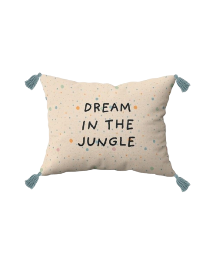 COJIN KIDS 30X40 ALGODON JUNGLE BEIGE UNIDAD