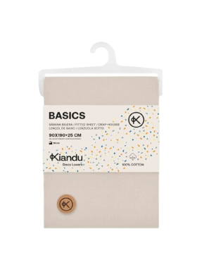 SABANA BAJERA KIDS 90X190X25 100%ALGODON T/BEIGE