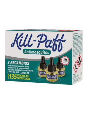 INSECTICIDA KILL PAFF ELECTRICO 3 RECAMBIOS