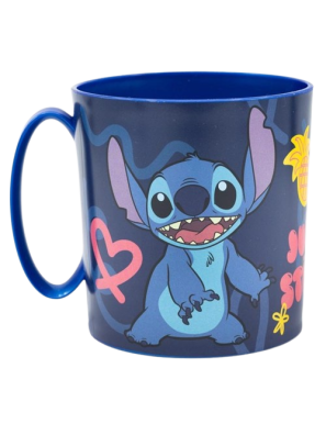 TAZA STITCH AZUL 360ML UNIDAD
