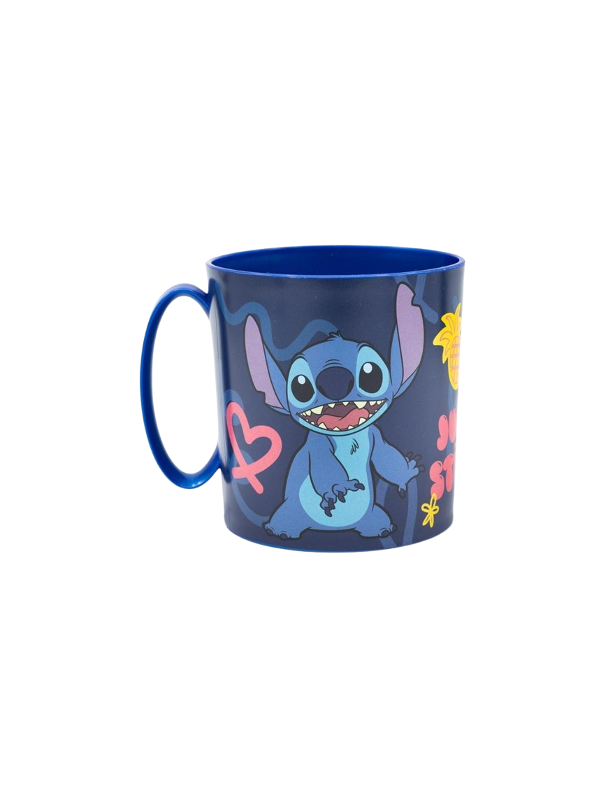 TAZA STITCH AZUL 360ML UNIDAD