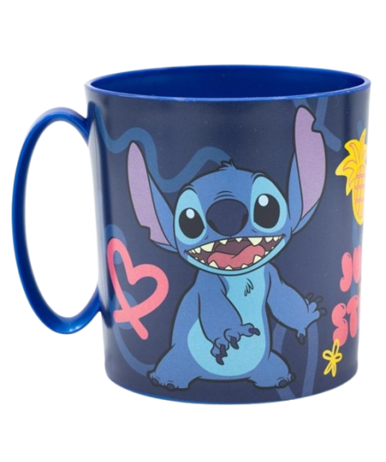 TAZA STITCH AZUL 360ML UNIDAD