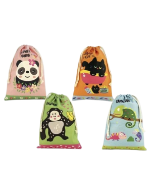 BOLSA MERIENDA ANIMALES 35X25CM UNIDAD
