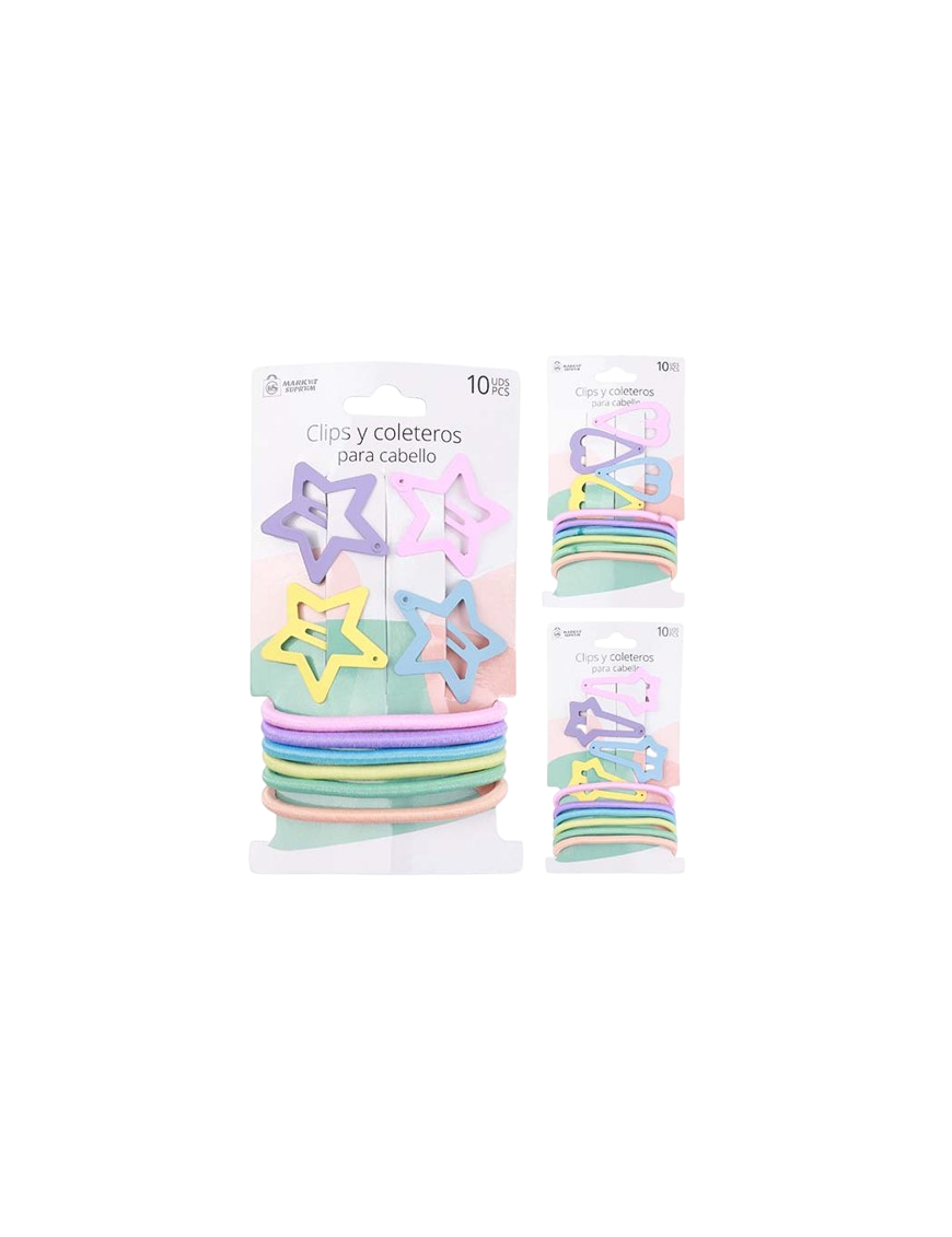 CLIPS PELO+6 GOMAS UNIDAD
