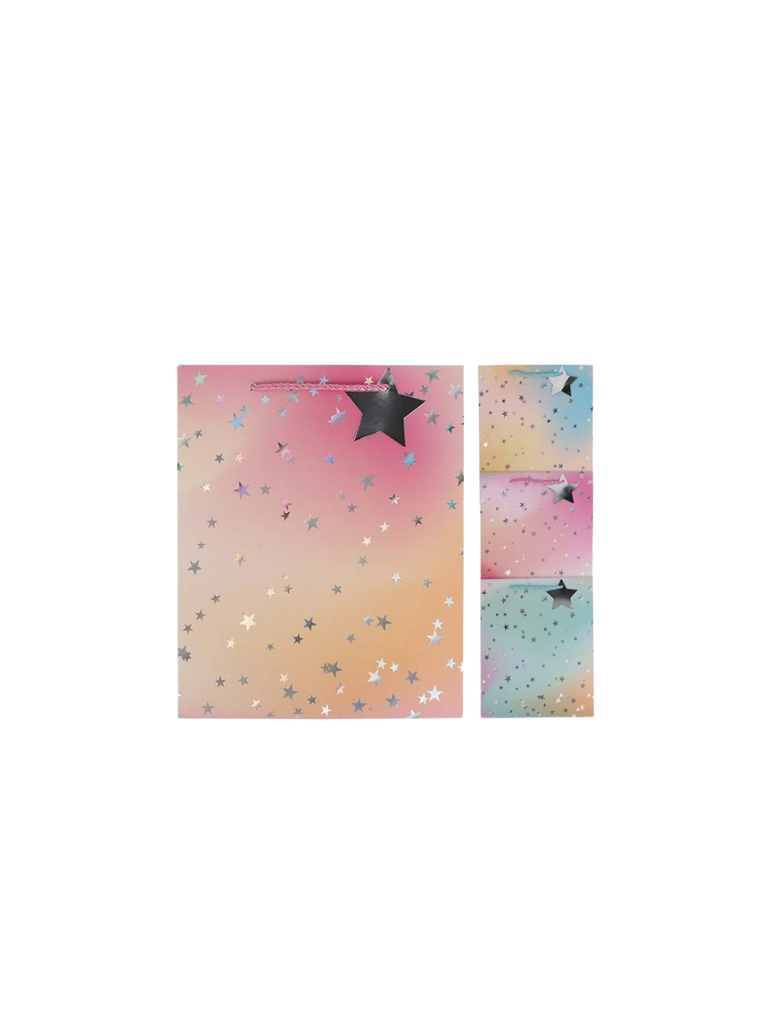 BOLSA REGALO STAR 26X32X12CM  UNIDAD