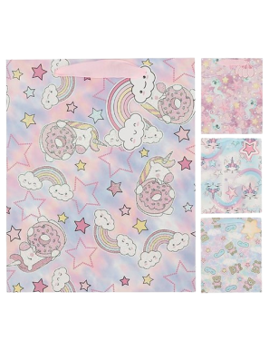BOLSA REGALO UNICORNIO 18X23CM  UNIDAD