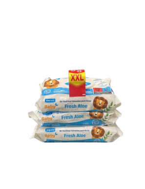 TOALLITAS BEBE BABYCREAM  80ud Pack-3 ud