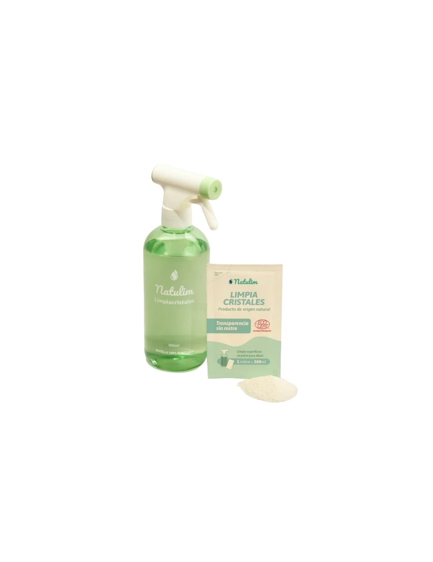 LIMPIACRISTAL NATULIM CAJA 2 SOBRE 1 LITRO + SPRAY
