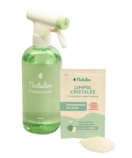 LIMPIACRISTAL NATULIM CAJA 2 SOBRE 1 LITRO + SPRAY