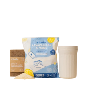 LAVAVAJILLAS NATULIM MANO POLVO BOLSA 250GR + VASO