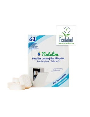 LAVAVAJILLAS NATULIM PASTILLAS 6 EN 1  CAJA 30 UD.