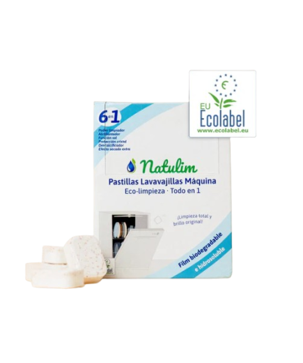 LAVAVAJILLAS NATULIM PASTILLAS 6 EN 1  CAJA 30 UD.